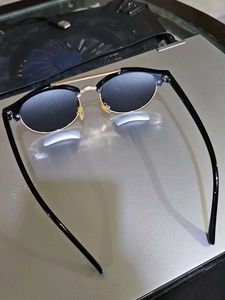 Rowdy Rathore Stylish Black And Gold Sunglasses
