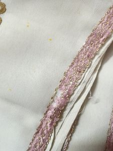 Off White Saree For Festive Wear