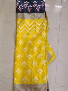 Ikkat Print Saree