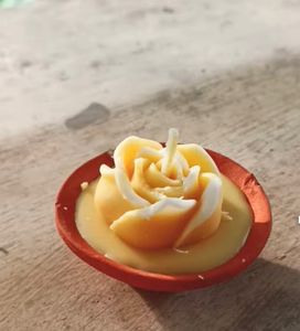 Flower Diya Candle - Set Of 4