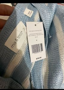 New with tag Striped 'Beach' Pullover Sweater