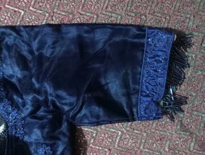 Navy Blue 🐠 Fish Cut Lehenga