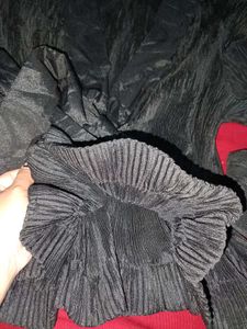 Vintage Black Tie-Front Wear