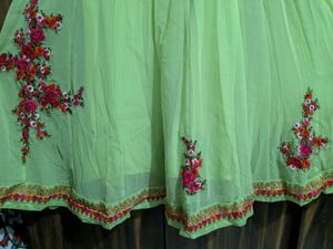 Elegant Green Embroidered Suit