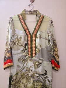 Chiffon And Net Kurti