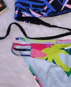 Vibrant Floral Print Bikini Set