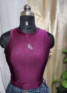 Nike Purple Athletic Tank Top