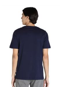 Puma Navy Blue Men ESS Logo T-shirt