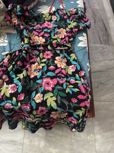Floral Print Wrap Dress