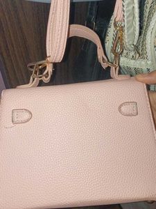 Pink Hand Bag With Sling