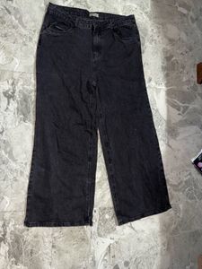 Wide Leg Black Jeans