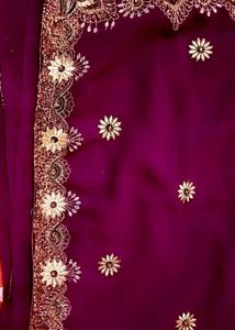 Beautiful Embroidered Saare🌸❤