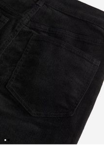 Black Straight Leg curduroy Pants