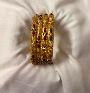 Set of 4 one gram gold  Bangles
