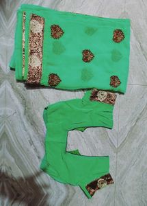 Green Saree