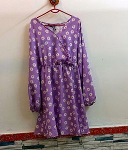 Lovely Purple Floral Dress