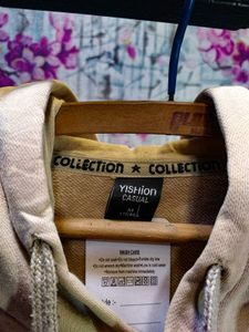 Beige 'Dream!' Graphic Hoodie