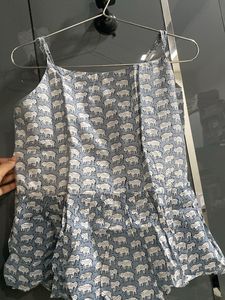 Cute Elephant Print Top