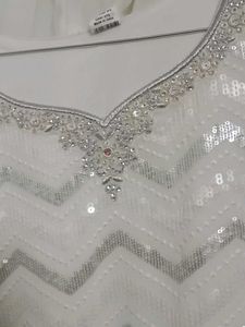 White Anarkali Suit Set