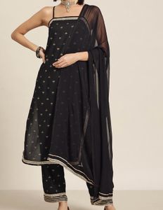 Three Peice Suit Palazzo Dupatta Set