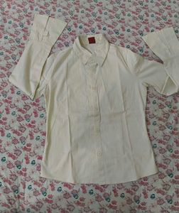 Unique Ivory Button-Down Shirt