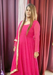 Pink Anarkali Suit
