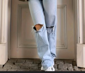 Straight Rough Jeans ( Woman)