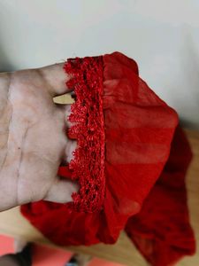 Red Dupatta , pallu (Women&#39;s)