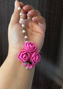 Fabric &amp; Paper Flower Jewellery Set