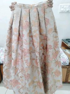 Elegant Floral Skirt &amp; Top Set