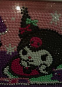 A Cute Photo Frame Of Kuromi Bead Painting 😍💗