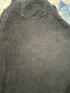 Black Corduroy Baggy Jeans ★