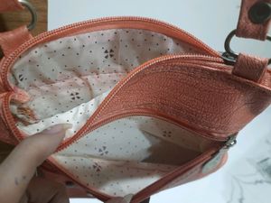 Beautiful Carrot Colour Sling Bag