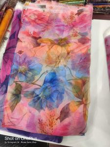 Digital Print Organza Fabric 70₹ Per Miter