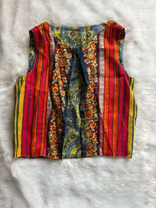 Reversable Boho Chic Paisley Vest