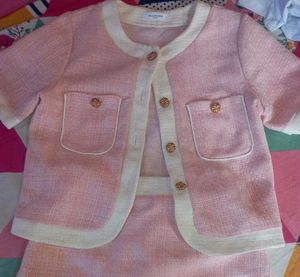 Pink tweed co-ord set!!