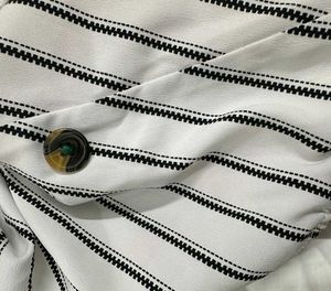 Striped V-neck Crop Top