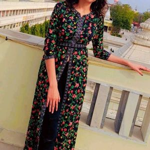 Floral Print Kurta