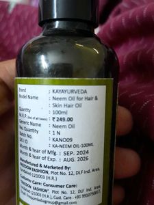 Kayayurveda Neem Oil