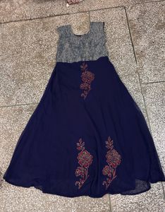 Embroidered Kurta Shrug Dress