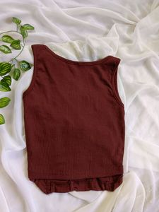 Ribbed Corset Tank Top