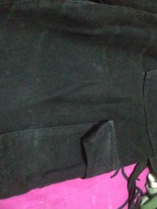 Zara Black boyfriend denim (used twice)