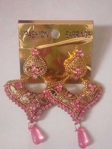 Pink Drop Earrings