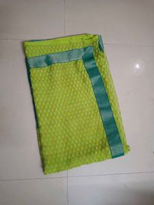 Green &amp; Yellow Saree