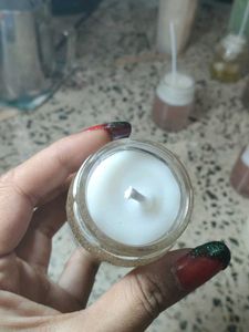 Handcrafted Glitter Candle Jar