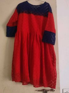 Double Shade Colour Mini Frock
