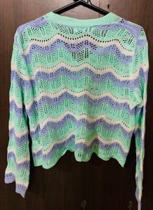 Crochet Knit Cardigan