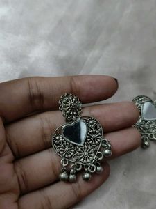 Heart Mirror Earrings