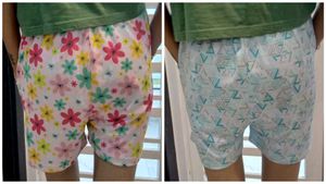 Cute Patterned Lounge Shorts Set