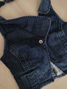 Y2k Denim Vest